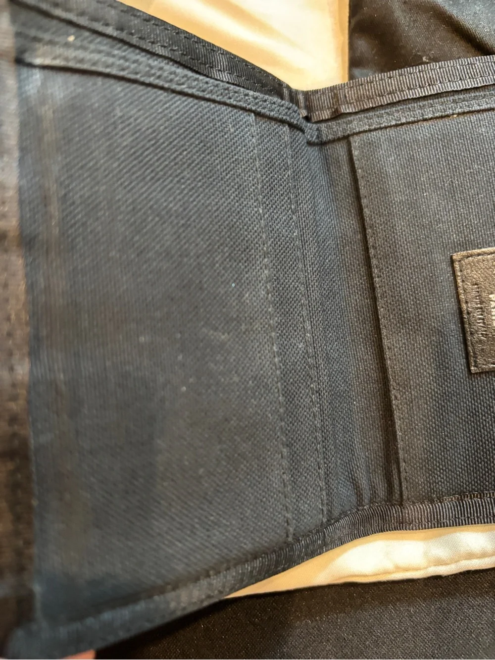 Saint Laurent Tricolor Flag Canvas Wallet in Red, White & Blue